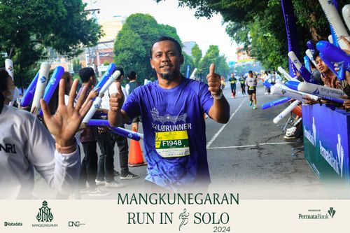 Race photo from Mangkunegaran Run 2024