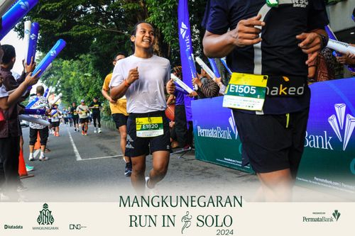 Race photo from Mangkunegaran Run 2024