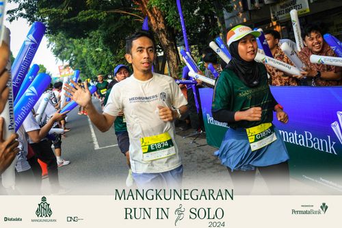 Race photo from Mangkunegaran Run 2024