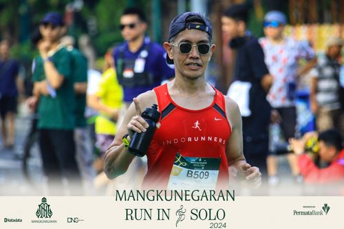Race photo from Mangkunegaran Run 2024