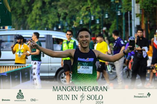 Race photo from Mangkunegaran Run 2024