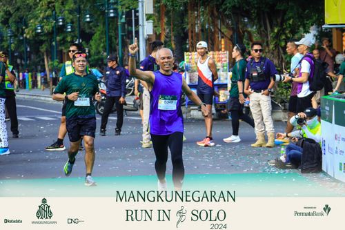 Race photo from Mangkunegaran Run 2024