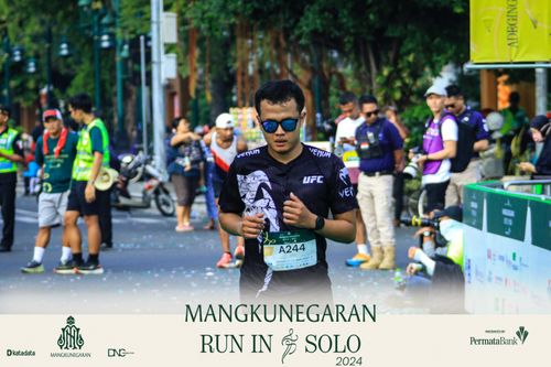 Race photo from Mangkunegaran Run 2024