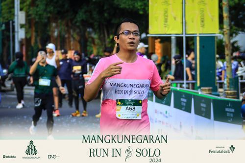 Race photo from Mangkunegaran Run 2024