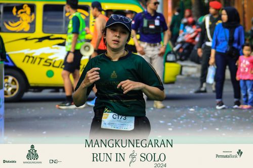 Race photo from Mangkunegaran Run 2024