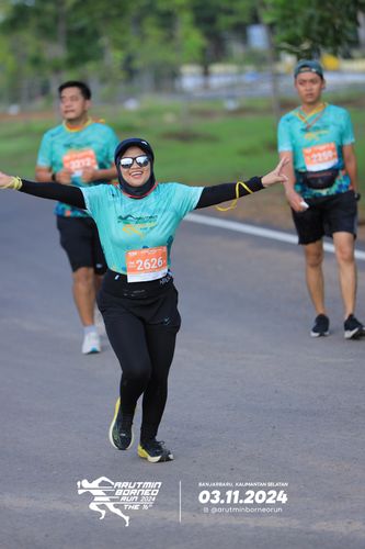 Race photo from Arutmin Borneo Run 2024