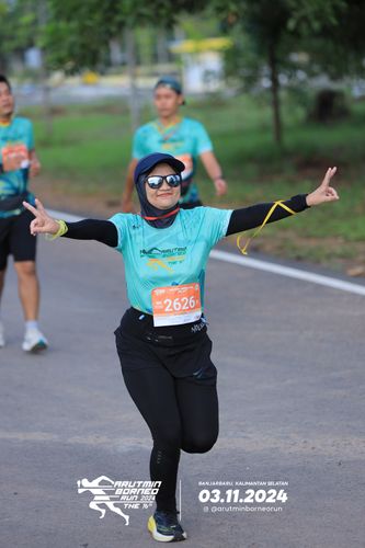 Race photo from Arutmin Borneo Run 2024