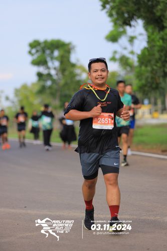 Race photo from Arutmin Borneo Run 2024