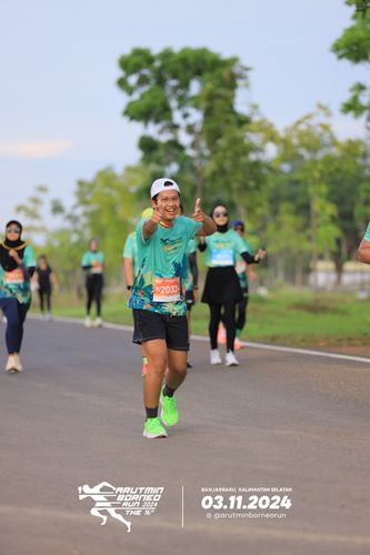 Race photo from Arutmin Borneo Run 2024