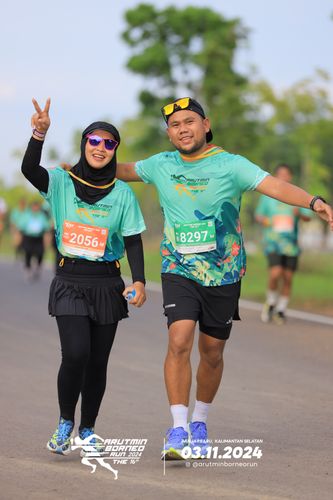 Race photo from Arutmin Borneo Run 2024