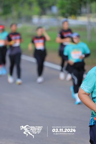 Race photo from Arutmin Borneo Run 2024