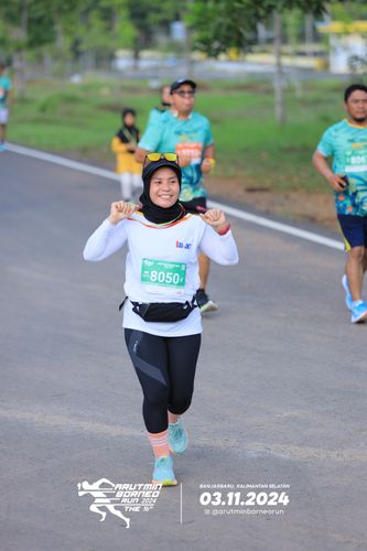 Race photo from Arutmin Borneo Run 2024
