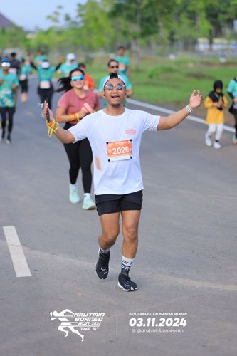 Race photo from Arutmin Borneo Run 2024