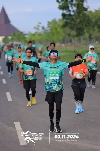 Race photo from Arutmin Borneo Run 2024