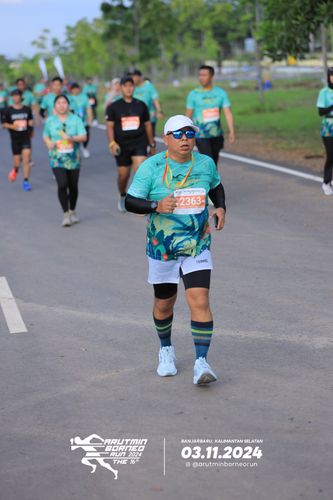 Race photo from Arutmin Borneo Run 2024