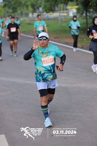 Race photo from Arutmin Borneo Run 2024
