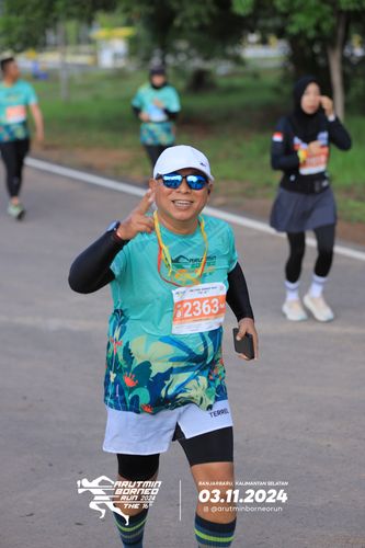 Race photo from Arutmin Borneo Run 2024