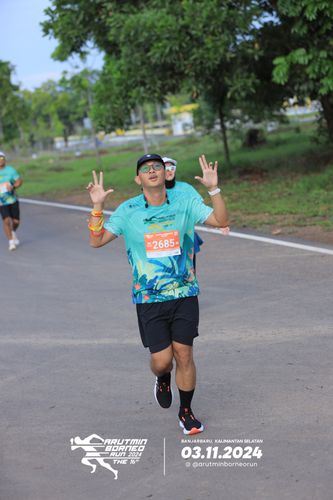 Race photo from Arutmin Borneo Run 2024