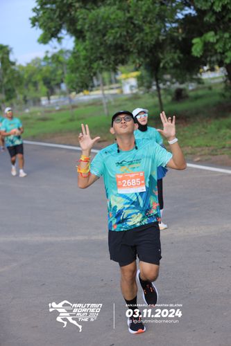 Race photo from Arutmin Borneo Run 2024