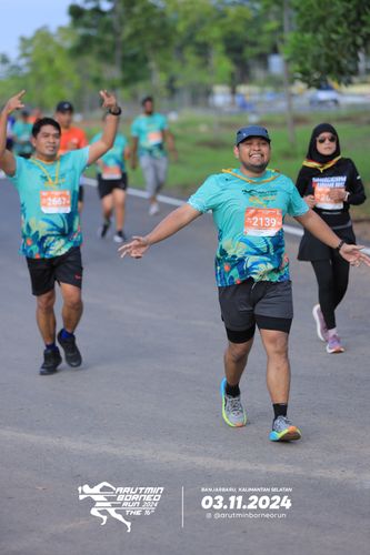 Race photo from Arutmin Borneo Run 2024