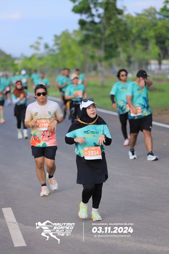Race photo from Arutmin Borneo Run 2024