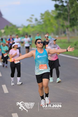 Race photo from Arutmin Borneo Run 2024