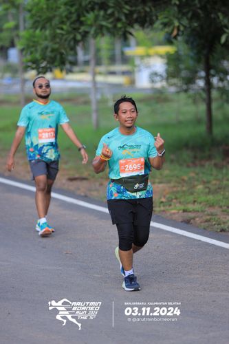 Race photo from Arutmin Borneo Run 2024