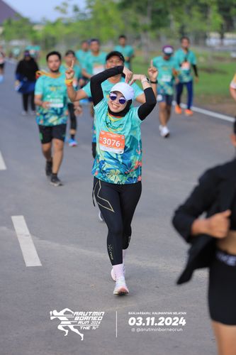 Race photo from Arutmin Borneo Run 2024