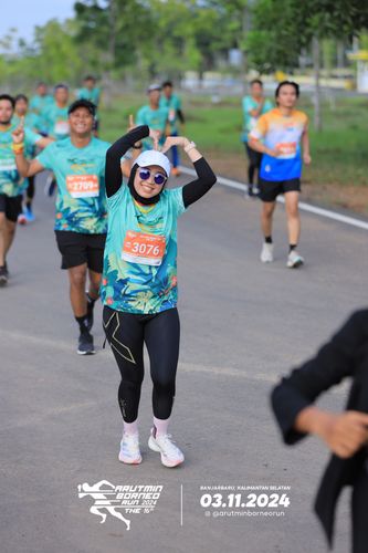 Race photo from Arutmin Borneo Run 2024