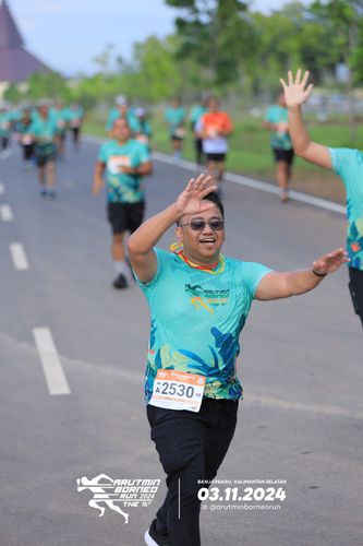 Race photo from Arutmin Borneo Run 2024