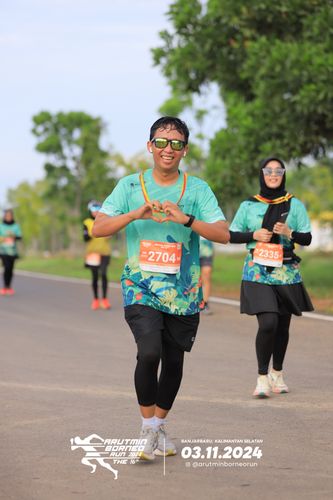 Race photo from Arutmin Borneo Run 2024