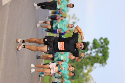 Race photo from Arutmin Borneo Run 2024