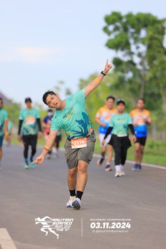 Race photo from Arutmin Borneo Run 2024