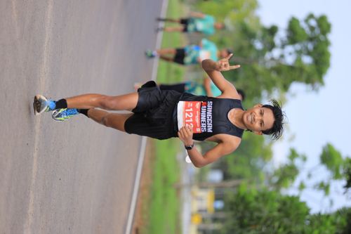 Race photo from Arutmin Borneo Run 2024