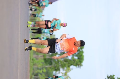 Race photo from Arutmin Borneo Run 2024