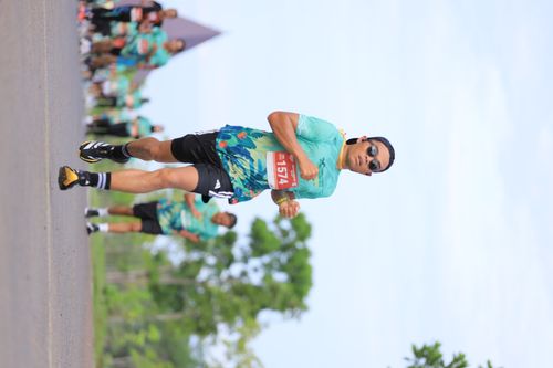 Race photo from Arutmin Borneo Run 2024