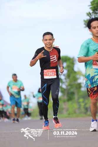 Race photo from Arutmin Borneo Run 2024