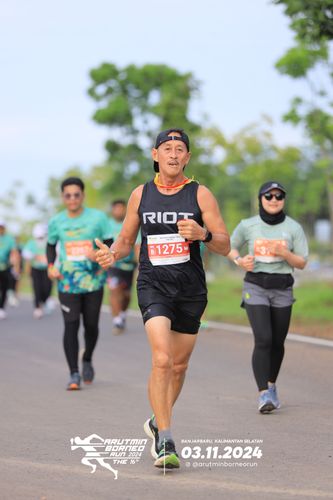 Race photo from Arutmin Borneo Run 2024