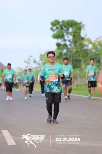 Race photo from Arutmin Borneo Run 2024