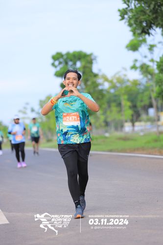 Race photo from Arutmin Borneo Run 2024