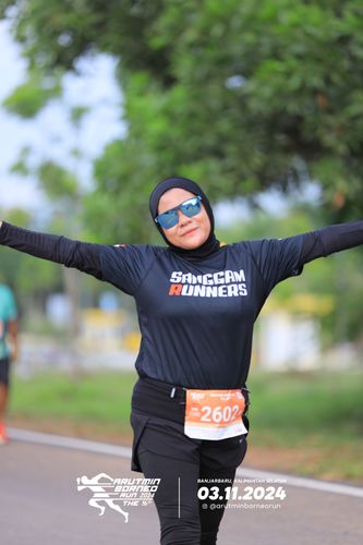 Race photo from Arutmin Borneo Run 2024
