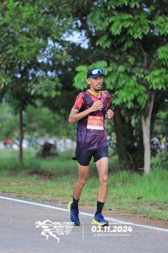 Race photo from Arutmin Borneo Run 2024