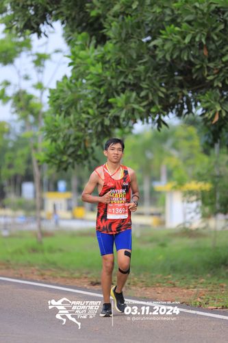 Race photo from Arutmin Borneo Run 2024