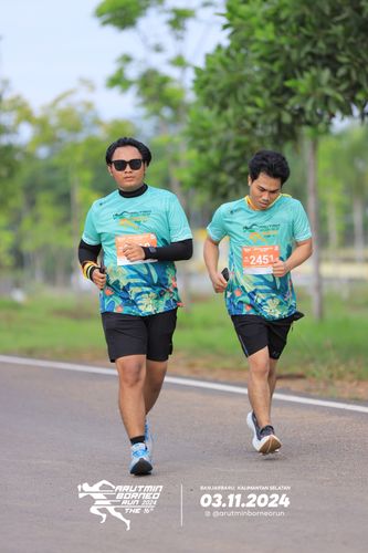 Race photo from Arutmin Borneo Run 2024