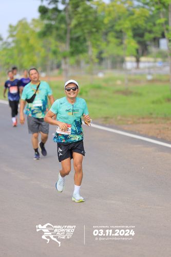 Race photo from Arutmin Borneo Run 2024