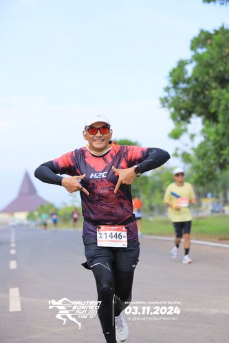 Race photo from Arutmin Borneo Run 2024