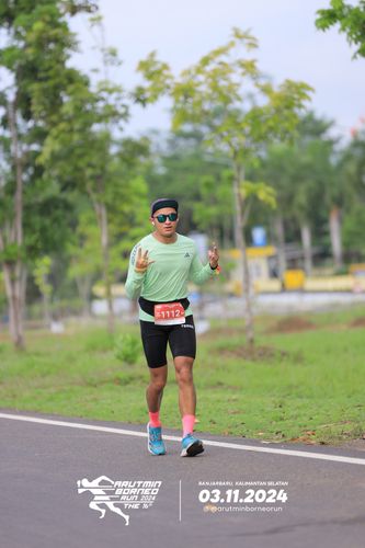 Race photo from Arutmin Borneo Run 2024