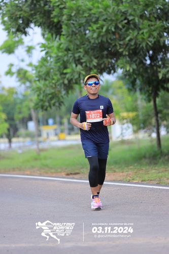 Race photo from Arutmin Borneo Run 2024