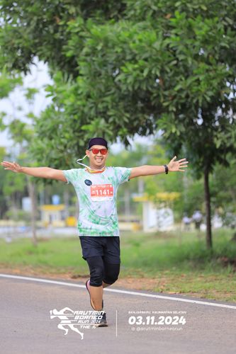 Race photo from Arutmin Borneo Run 2024