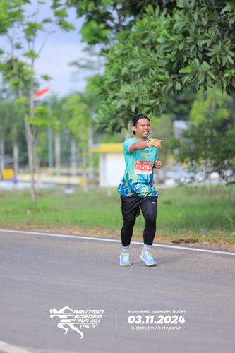 Race photo from Arutmin Borneo Run 2024